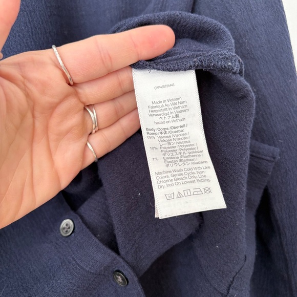 Madewell crinkle button up shirt - Picture 5 of 6